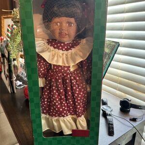 Vintage Doll in Floral Dress